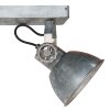 Steinhauer lights Gearmetal ceiling light, ceiling spotlight Oxidised Silver, 3-light sources