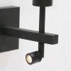 Steinhauer lights Stang wall light LED black, 2-light sources