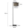 Steinhauer lights Stang floor lamp black, 1-light source