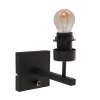 Steinhauer lights Stang wall light black, 1-light source