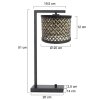 Steinhauer lights Stang table lamp black, 1-light source