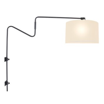 Steinhauer lights Linstrøm wall light black, 1-light source