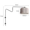 Steinhauer lights Linstrøm wall light black, 1-light source