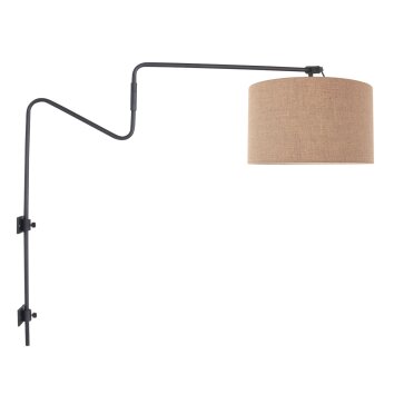 Steinhauer lights Linstrøm wall light black, 1-light source