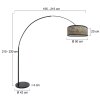 Steinhauer lights Light floor lamp black, 1-light source