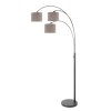 Steinhauer lights Light floor lamp black, 3-light sources