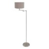 Steinhauer lights Bella floor lamp brushed steel, 1-light source