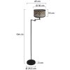 Steinhauer lights Bella floor lamp black, 1-light source