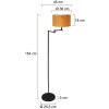 Steinhauer lights Bella floor lamp black, 1-light source