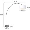 Steinhauer lights Solva floor lamp black, 1-light source