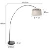 Steinhauer lights Solva floor lamp black, 1-light source