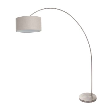 Steinhauer lights Solva floor lamp brushed steel, 1-light source