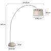 Steinhauer lights Solva floor lamp brushed steel, 1-light source