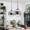 Gastor hanging light, globe light black, 2-light sources