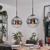 Gastor hanging light, globe light black, 2-light sources