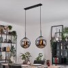 Gastor hanging light, globe light, pendant light black, 2-light sources