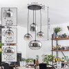 Apedo hanging light, globe light, pendant light clear, Smoke-coloured, 4-light sources