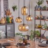 Apedo hanging light, globe light, pendant light Amber, 4-light sources