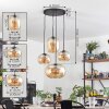 Apedo hanging light, globe light, pendant light Amber, 4-light sources