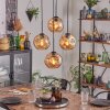 Ripoll hanging light, globe light, pendant light Amber, 4-light sources