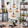 Ripoll hanging light, globe light, pendant light Amber, 4-light sources