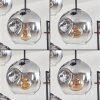 Ripoll hanging light, globe light, pendant light clear, Smoke-coloured, 4-light sources