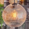 Koyoto hanging light, globe light, pendant light Amber, clear, 4-light sources