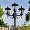 Loria outdoor light, lamp post, path light black, 3-light sources