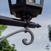 Loria outdoor light, lamp post, path light black, 3-light sources