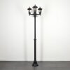 Loria outdoor light, lamp post, path light black, 3-light sources