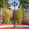 Loria outdoor light, lamp post, path light black, 3-light sources