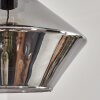 Gillbergatorp hanging light, globe light, pendant light chrome, Smoke-coloured, 5-light sources