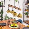 Koyoto hanging light, globe light, pendant light Ecru, black, 4-light sources