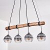 Koyoto hanging light, globe light, pendant light Ecru, black, 4-light sources