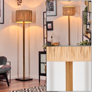 Granja floor lamp Ecru, black, 1-light source