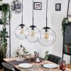 Gastor hanging light, globe light, pendant light clear, 3-light sources