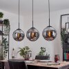 Gastor hanging light, globe light, pendant light Smoke-coloured, 3-light sources