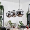 Gastor hanging light, globe light, pendant light Smoke-coloured, 3-light sources