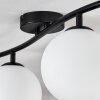 Gastor ceiling light, globe light white, 4-light sources