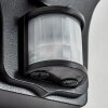 Lavajo outdoor light, outdoor wall light black, 1-light source, Motion sensor