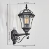 Lavajo outdoor light, outdoor wall light black, 1-light source