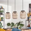 Boudou hanging light, pendant light black, 3-light sources