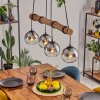 Koyoto hanging light, globe light, pendant light Ecru, black, 4-light sources