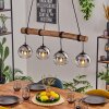 Koyoto hanging light, globe light, pendant light Ecru, black, 4-light sources