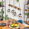 Koyoto hanging light, globe light, pendant light Ecru, black, 4-light sources