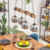 Koyoto hanging light, globe light, pendant light Ecru, black, 4-light sources