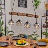 Koyoto hanging light, globe light, pendant light Ecru, black, 4-light sources