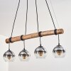 Koyoto hanging light, globe light, pendant light Ecru, black, 4-light sources