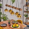 Koyoto hanging light, globe light, pendant light Ecru, black, 5-light sources