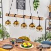 Koyoto hanging light, globe light, pendant light Ecru, black, 5-light sources